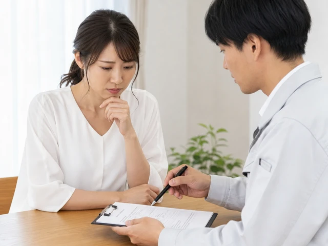 見積もりが有料・不明瞭のイメージ