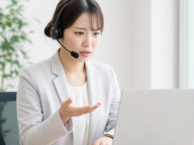 問い合わせ対応が不誠実のイメージ
