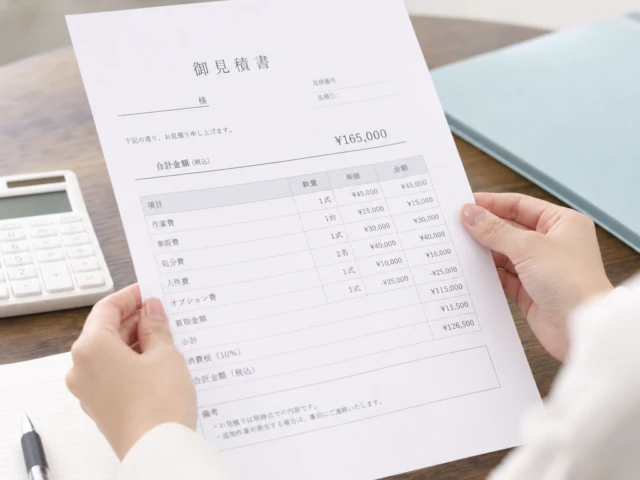 見積書の内訳が明確のイメージ
