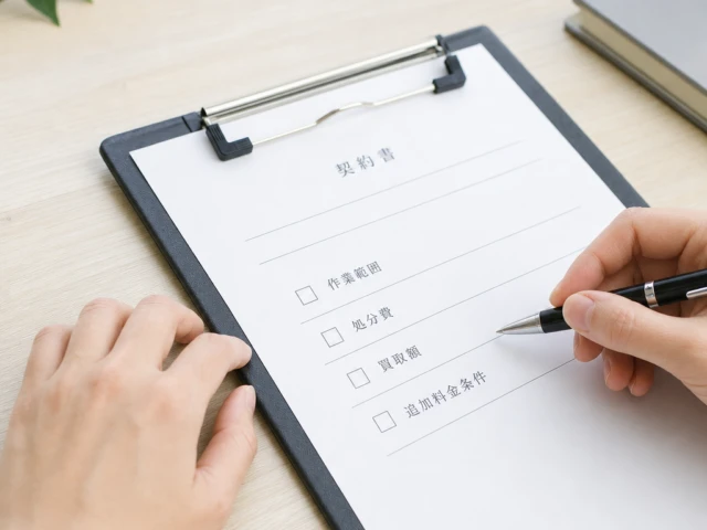 契約内容を書面で残さないのイメージ